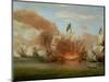 The Burning of "The Royal James" at the Battle of Sole Bank, 6th June 1672-Willem Van De, The Younger Velde-Mounted Giclee Print