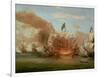 The Burning of "The Royal James" at the Battle of Sole Bank, 6th June 1672-Willem Van De, The Younger Velde-Framed Giclee Print