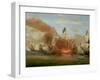 The Burning of "The Royal James" at the Battle of Sole Bank, 6th June 1672-Willem Van De, The Younger Velde-Framed Giclee Print