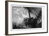 The Burning of the Spanish Frigate San Pedro Alcantara, in 1815, off the Coast of Venezuela.-null-Framed Giclee Print