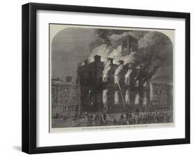 The Burning of the Surrey Theatre at Sheffield, on Saturday Last-null-Framed Giclee Print