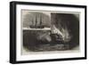 The Burning of the Training Ship Cumberland on the Clyde-Charles William Wyllie-Framed Giclee Print