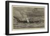 The Burning of the Training-Ship Warspite Off Woolwich, Sketched on the Day of the Disaster-Walter William May-Framed Giclee Print