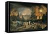 The Burning of Troy (Der Brand Trojas)-Pieter Schoubroeck-Framed Stretched Canvas