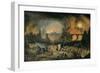 The Burning of Troy (Der Brand Trojas)-Pieter Schoubroeck-Framed Art Print