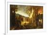 The Burning of Troy-Lucas van Valkenborch (Follower of)-Framed Giclee Print