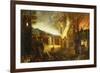 The Burning of Troy-Lucas van Valkenborch (Follower of)-Framed Giclee Print