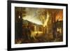 The Burning of Troy-Lucas van Valkenborch (Follower of)-Framed Giclee Print