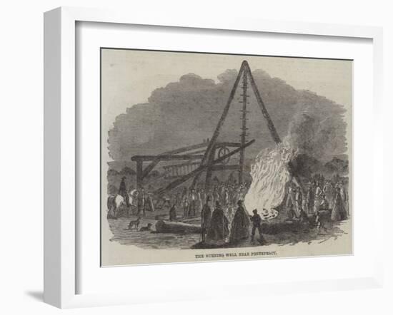 The Burning Well Near Pontefract-null-Framed Giclee Print