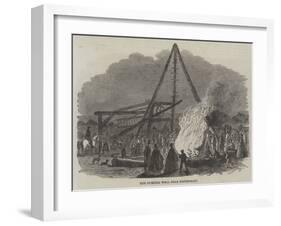 The Burning Well Near Pontefract-null-Framed Giclee Print