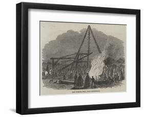 The Burning Well Near Pontefract-null-Framed Premium Giclee Print