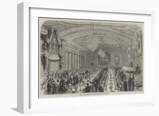 The Burns Banquet at Montreal-null-Framed Giclee Print