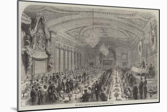 The Burns Banquet at Montreal-null-Mounted Giclee Print