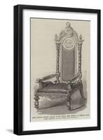 The Burns Press Chair Made from the Press at Which the First Edition of His Poems Was Printed-null-Framed Giclee Print