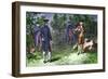 The Burr-Hamilton Duel, 1804-American School-Framed Giclee Print