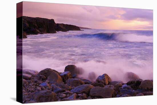 The Burren Coastline Near Doolin, County Clare, Munster, Republic of Ireland, Europe-Richard Cummins-Stretched Canvas