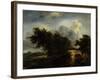 The Bush, Ca. 1650-82-Jacob van Ruisdael-Framed Art Print