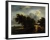 The Bush, Ca. 1650-82-Jacob van Ruisdael-Framed Art Print