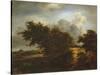The Bush, or Path Among the Haarlem Dunes, C.1649-Jacob van Ruisdael-Stretched Canvas