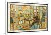 The Businessman Dictates His Correspondence-Jean Marc Cote-Framed Art Print