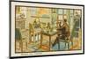 The Businessman Dictates His Correspondence-Jean Marc Cote-Mounted Art Print