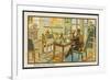 The Businessman Dictates His Correspondence-Jean Marc Cote-Framed Art Print