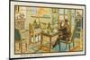 The Businessman Dictates His Correspondence-Jean Marc Cote-Mounted Art Print