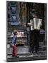 The Busker and the Boy-Vince Russell-Mounted Premium Photographic Print