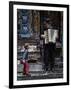 The Busker and the Boy-Vince Russell-Framed Photographic Print