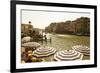 The Bustling River Front Along the Gran Canal, Italy-David Noyes-Framed Photographic Print