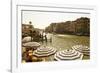 The Bustling River Front Along the Gran Canal, Italy-David Noyes-Framed Photographic Print