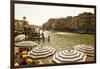 The Bustling River Front Along the Gran Canal, Italy-David Noyes-Framed Photographic Print