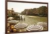 The Bustling River Front Along the Gran Canal, Italy-David Noyes-Framed Photographic Print