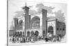 The Busy King's Cross Terminus of the Great Northern Railway-null-Stretched Canvas