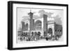 The Busy King's Cross Terminus of the Great Northern Railway-null-Framed Art Print