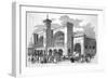 The Busy King's Cross Terminus of the Great Northern Railway-null-Framed Art Print