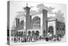 The Busy King's Cross Terminus of the Great Northern Railway-null-Stretched Canvas