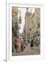 The Busy Street, 1898-Maurice Leloir-Framed Giclee Print