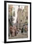 The Busy Street, 1898-Maurice Leloir-Framed Giclee Print