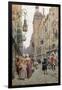 The Busy Street, 1898-Maurice Leloir-Framed Giclee Print