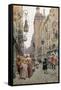 The Busy Street, 1898-Maurice Leloir-Framed Stretched Canvas