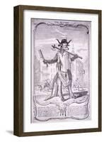 The Butcher, 1740-George Bickham-Framed Giclee Print