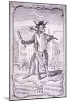 The Butcher, 1740-George Bickham-Mounted Giclee Print