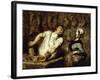 The Butcher at the Montmartre Market, 1857-58-Honore Daumier-Framed Giclee Print