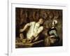 The Butcher at the Montmartre Market, 1857-58-Honore Daumier-Framed Giclee Print