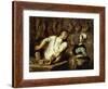 The Butcher at the Montmartre Market, 1857-58-Honore Daumier-Framed Giclee Print