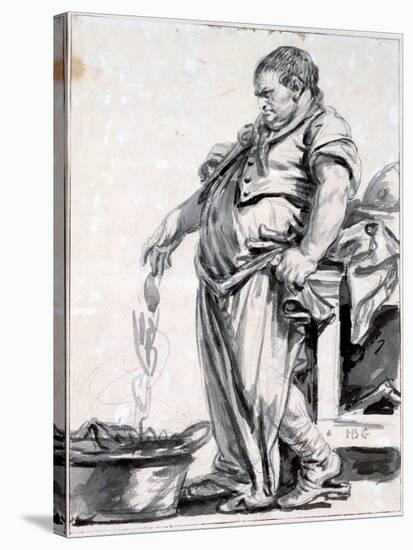 The Butcher, C1745-1805-Jean-Baptiste Greuze-Stretched Canvas