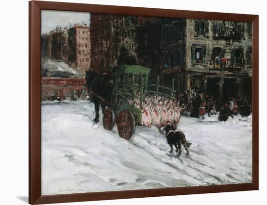 The Butcher Cart, 1901-George Luks-Framed Giclee Print