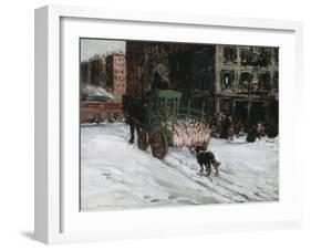 The Butcher Cart, 1901-George Luks-Framed Giclee Print