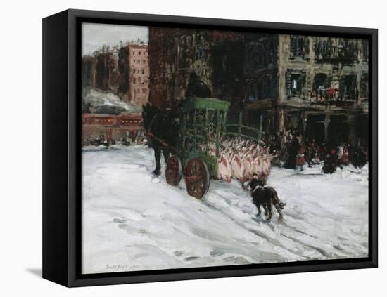 The Butcher Cart, 1901-George Luks-Framed Stretched Canvas